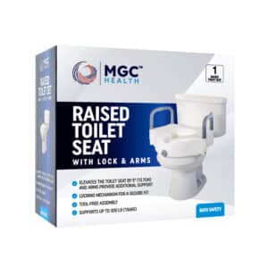MGC HEALTH Raised Toilet Seat with Arms